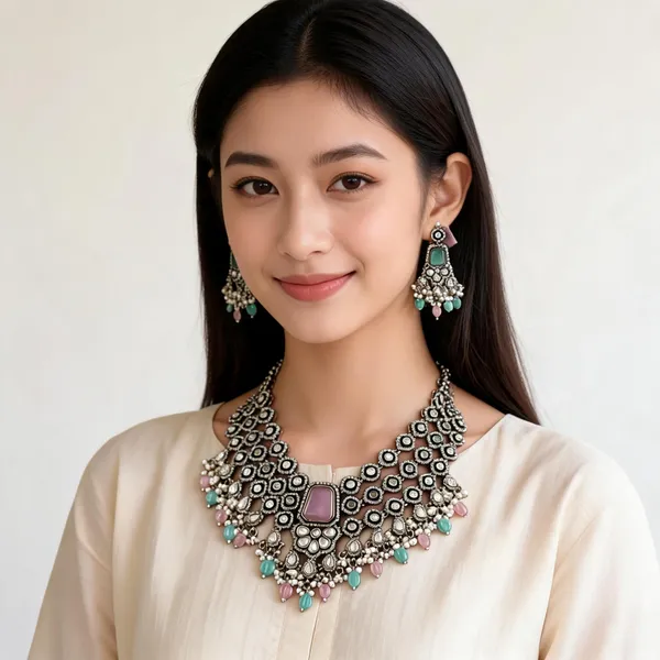 Victorian_Statement_Necklace_Set_For_Women