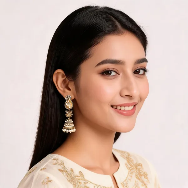 Gold_Tone_Stone_Studded_Jhumka_Earrings_For_Women
