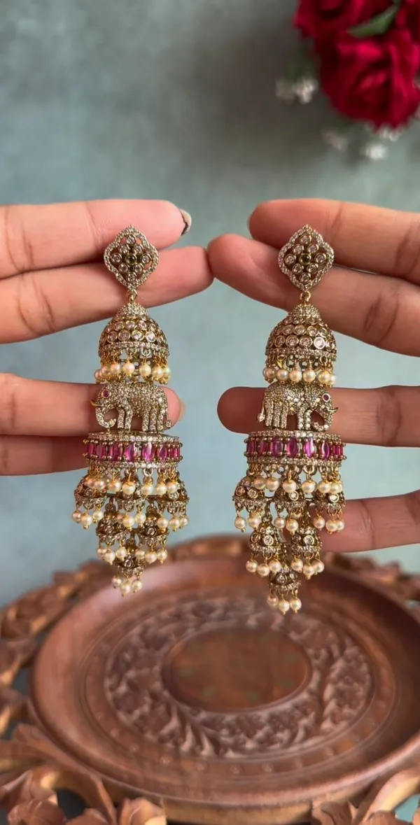 Gold_Tone_Elephant_Motif_Jhumka_Earrings_for_Women