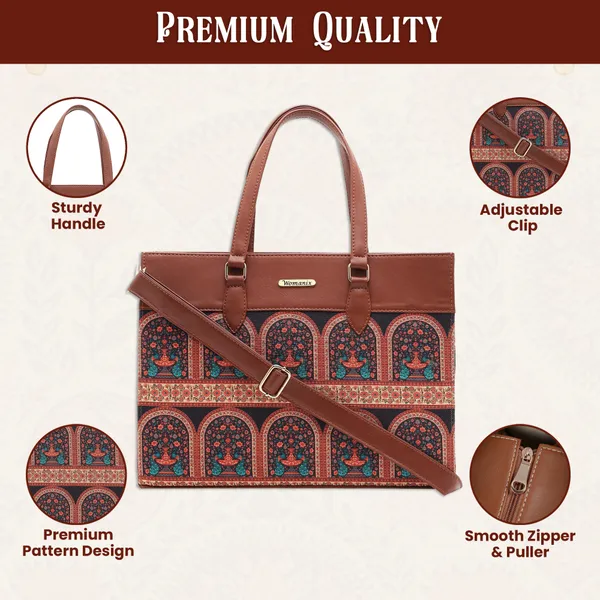 Black_And_Brown_Jute_Premium_Laptop_Tote_Bag_For_Women
