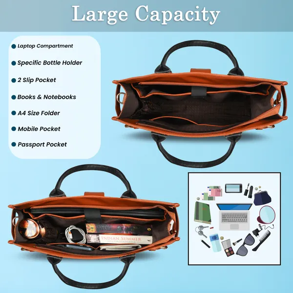 Black_And_Tan_Pu_Premium_Laptop_Tote_Bag_For_Women