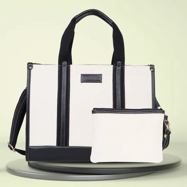 white_Canvas_Premium_Laptop_Tote_Bag_For_Women