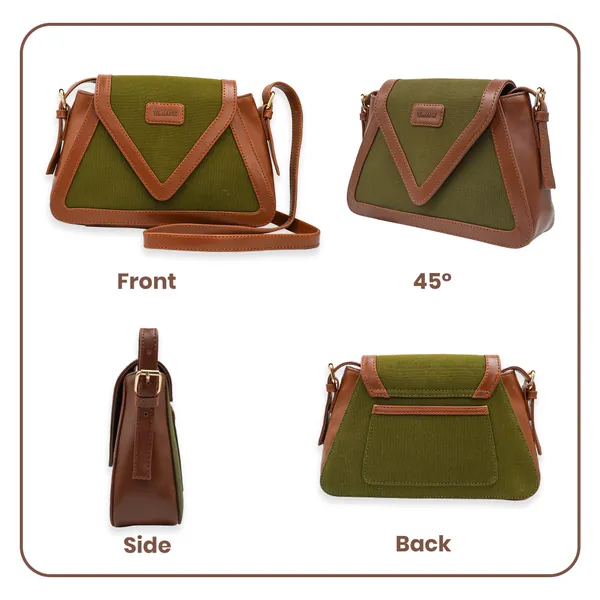 Green_And_Tan_Canvas_Premium_Sling_Bag_For_Women