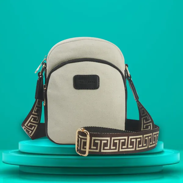 Beige_And_Black_Canvas_Premium_Sling_Bag_For_Women