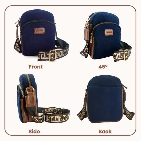 Blue_And_Tan_Canvas_Premium_Sling_Bag_For_Women
