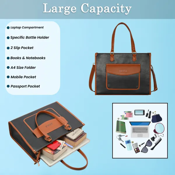 Black_And_Tan_Pu_Premium_Laptop_Tote_Bag_For_Women