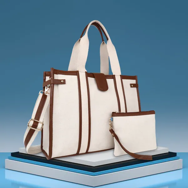 white_Canvas_Premium_Laptop_Tote_Bag_For_Women