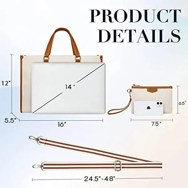 Beige_And_Tan_Canvas_Premium_Laptop_Tote_Bag_For_Women