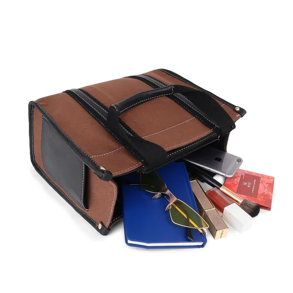 Brown_And_Tan_Canvas_Premium_Handbag_For_Women