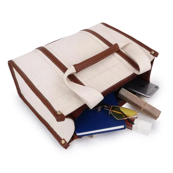 Beige_And_Tan_Canvas_Premium_Handbag_For_Women