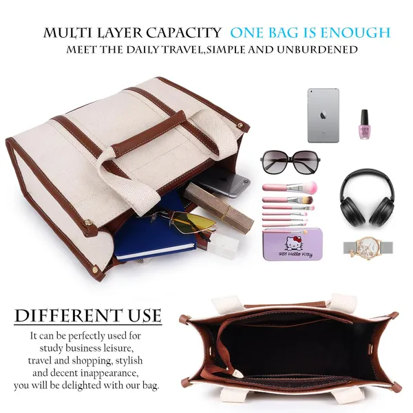 Beige_And_Tan_Canvas_Premium_Handbag_For_Women
