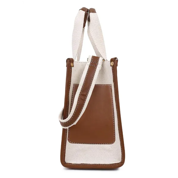Beige_And_Tan_Canvas_Premium_Handbag_For_Women