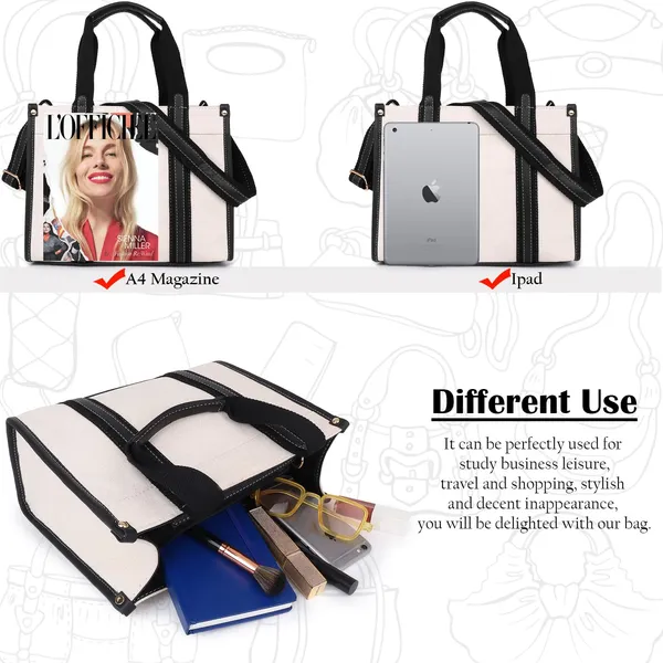 Beige_And_Black_Canvas_Premium_Handbag_For_Women