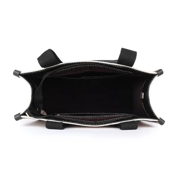 Beige_And_Black_Canvas_Premium_Handbag_For_Women