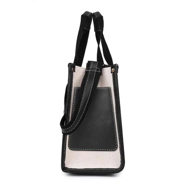 Beige_And_Black_Canvas_Premium_Handbag_For_Women