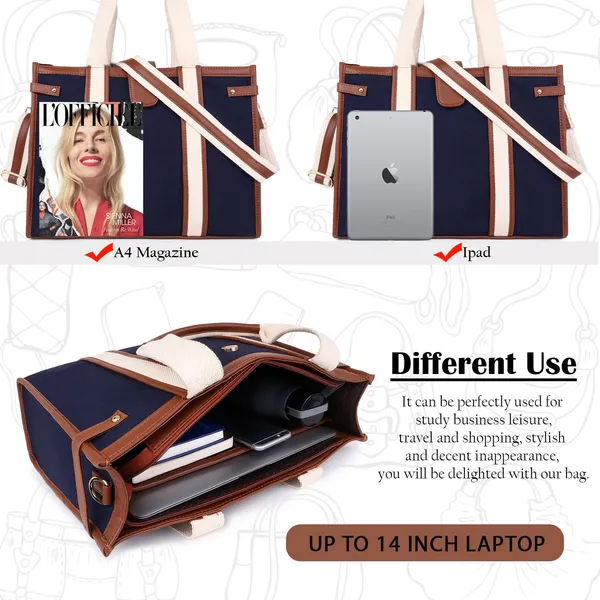 Blue_And_Tan_Canvas_Premium_Laptop_Tote_Bag_For_Women