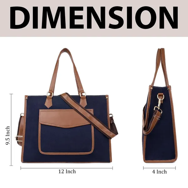 Blue_And_Tan_Canvas_Premium_Handbag_For_Women