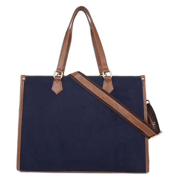 Blue_And_Tan_Canvas_Premium_Handbag_For_Women