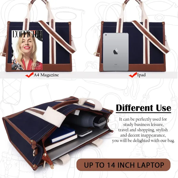 Blue_And_Tan_Canvas_Premium_Laptop_Tote_Bag_For_Women