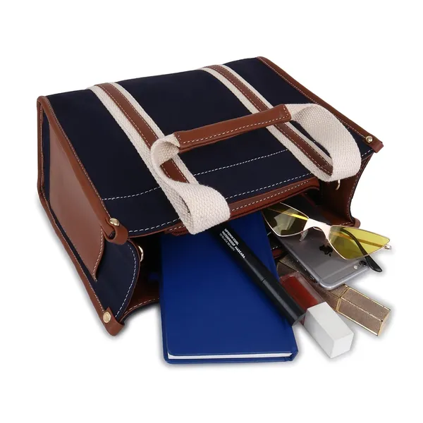 Blue_And_Tan_Canvas_Premium_Handbag_For_Women