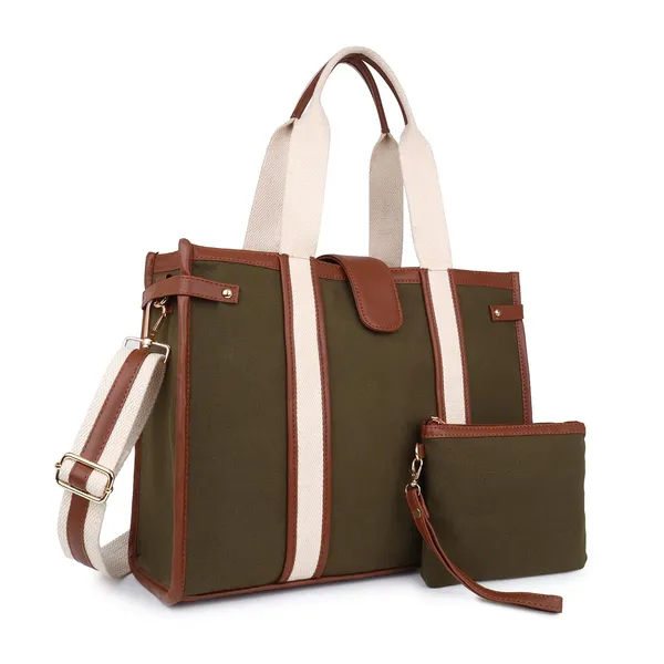 Green_And_Tan_Canvas_Premium_Laptop_Tote_Bag_For_Women