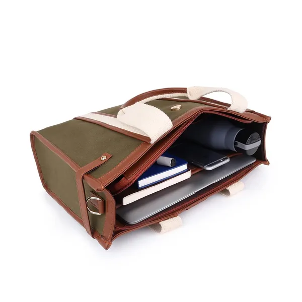 Green_And_Tan_Canvas_Premium_Laptop_Tote_Bag_For_Women