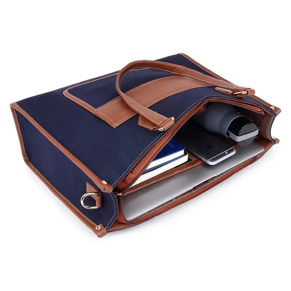 Blue_And_Tan_Canvas_Premium_Laptop_Tote_Bag_For_Women