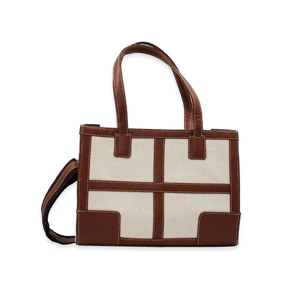 Beige_And_Tan_Canvas_Premium_Handbag_For_Women