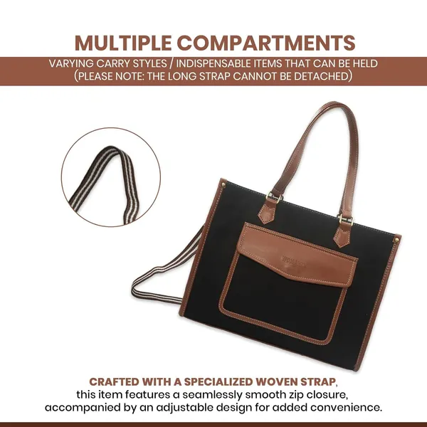 Black_And_Tan_Canvas_Premium_Laptop_Tote_Bag_For_Women