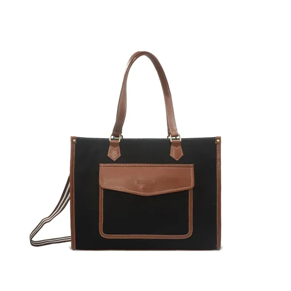 Black_And_Tan_Canvas_Premium_Laptop_Tote_Bag_For_Women