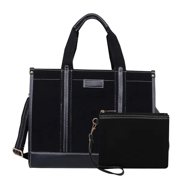 Black_Canvas_Premium_Laptop_Tote_Bag_For_Women