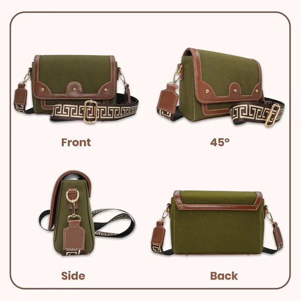 Green_And_Tan_Canvas_Premium_Sling_Bag_For_Women