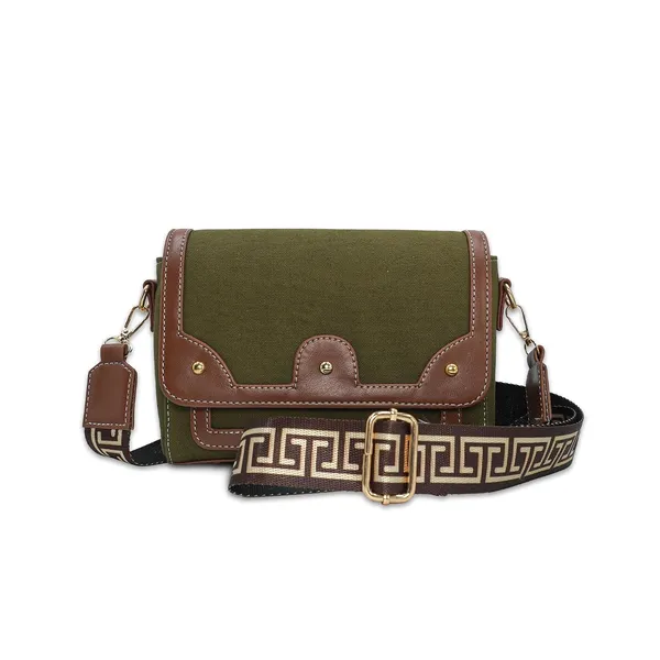 Green_And_Tan_Canvas_Premium_Sling_Bag_For_Women