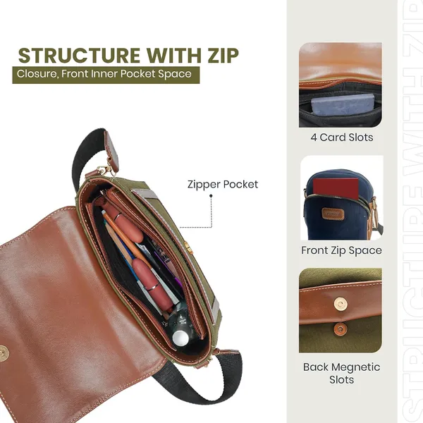 Green_And_Tan_Canvas_Premium_Sling_Bag_For_Women