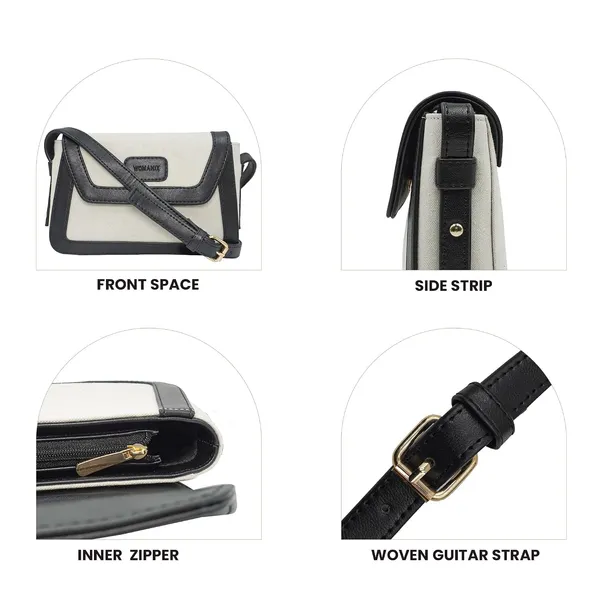 Beige_And_Black_Canvas_Premium_Sling_Bag_For_Women