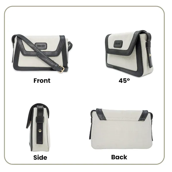 Beige_And_Black_Canvas_Premium_Sling_Bag_For_Women
