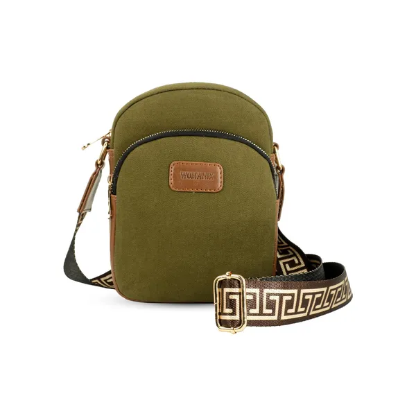 Green_And_Tan_Canvas_Premium_Sling_Bag_For_Women