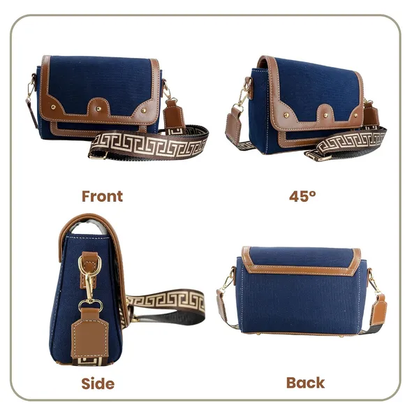 Blue_And_Tan_Canvas_Premium_Sling_Bag_For_Women