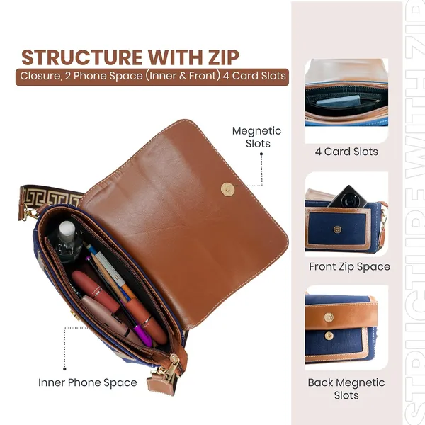 Blue_And_Tan_Canvas_Premium_Sling_Bag_For_Women