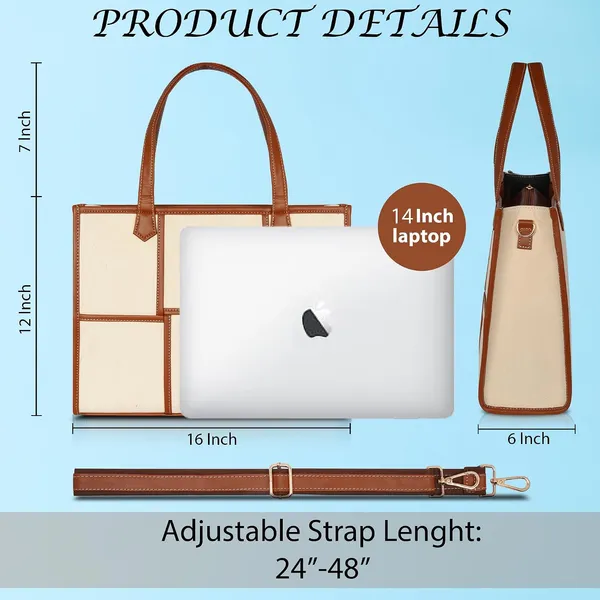Blue_And_Tan_Canvas_Premium_Laptop_Tote_Bag_For_Women