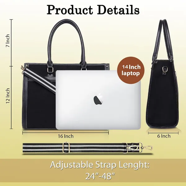 Black_Canvas_Premium_Laptop_Tote_Bag_For_Women