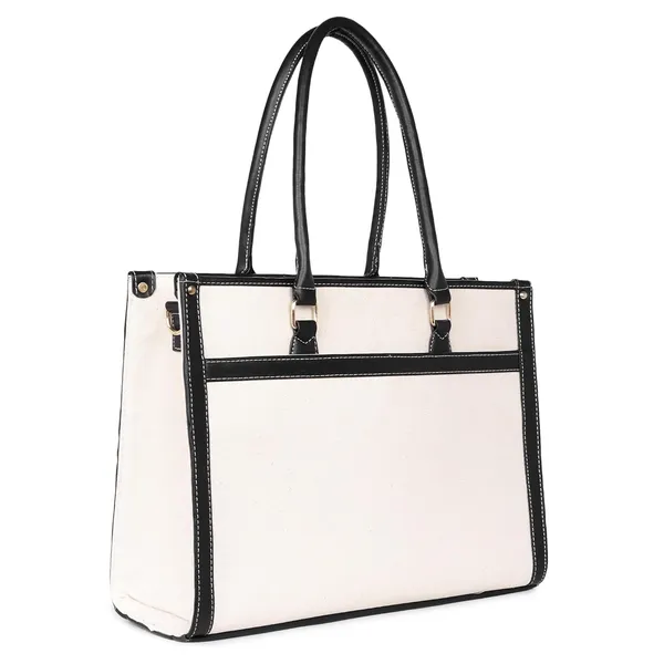 Black_And_Tan_Canvas_Premium_Laptop_Tote_Bag_For_Women