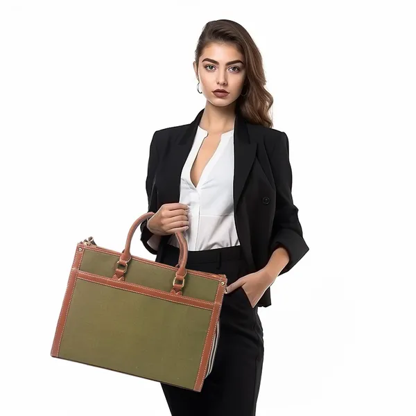 Green_And_Tan_Canvas_Premium_Laptop_Tote_Bag_For_Women