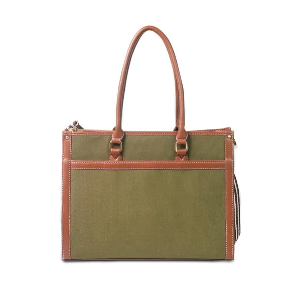 Green_And_Tan_Canvas_Premium_Laptop_Tote_Bag_For_Women