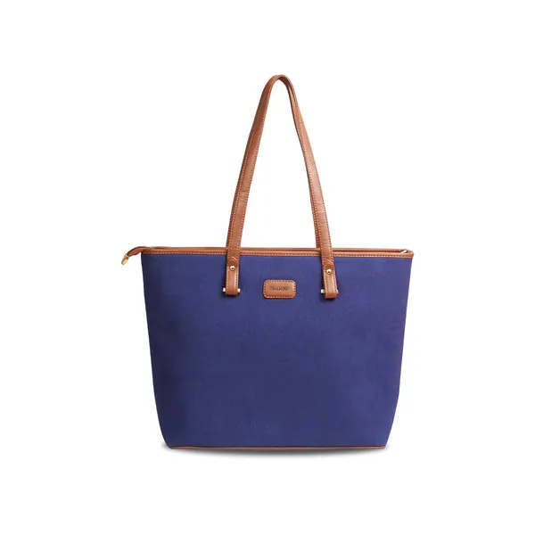 Blue_And_Tan_Canvas_Premium_Handbag_And_Shoulder_Bag_For_Women