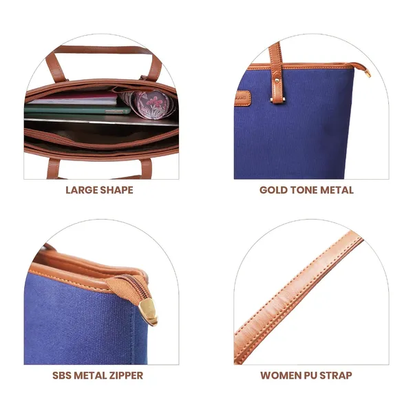 Blue_And_Tan_Canvas_Premium_Handbag_And_Shoulder_Bag_For_Women