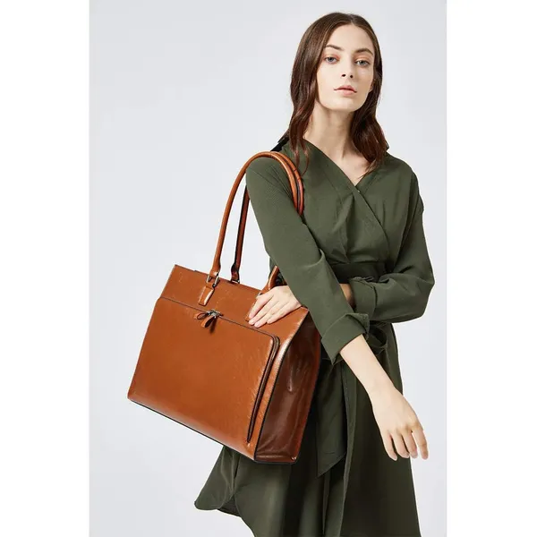 Tan_Pu_Premium_Laptop_Tote_Bag_For_Women