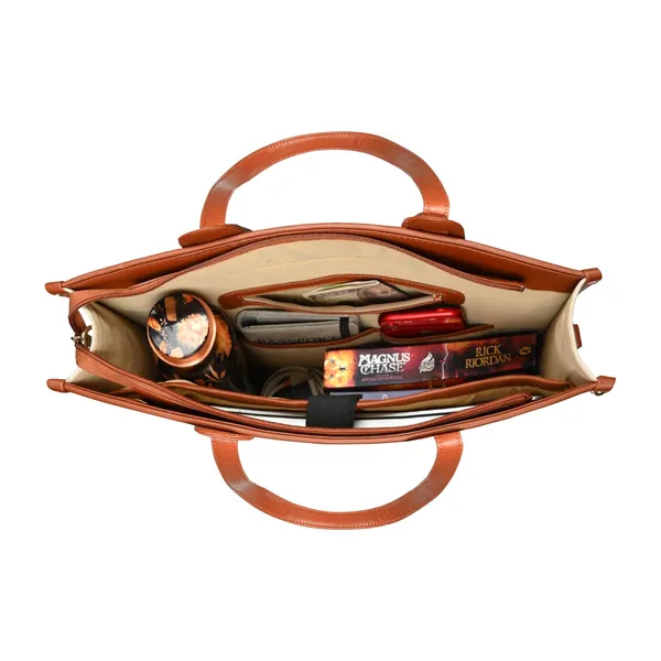 Beige_And_Tan_Canvas_Premium_Laptop_Tote_Bag_For_Women