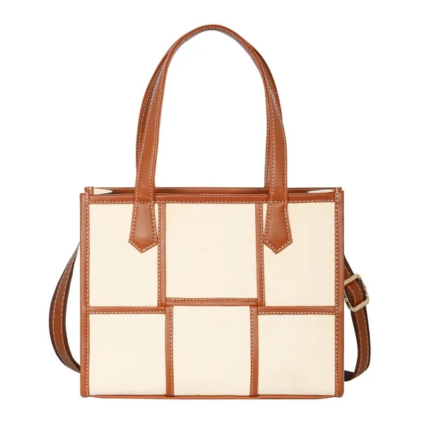 Beige_And_Tan_Canvas_Premium_Handbag_For_Women
