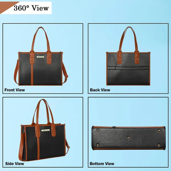 Black_And_Tan_Pu_Premium_Laptop_Tote_Bag_For_Women